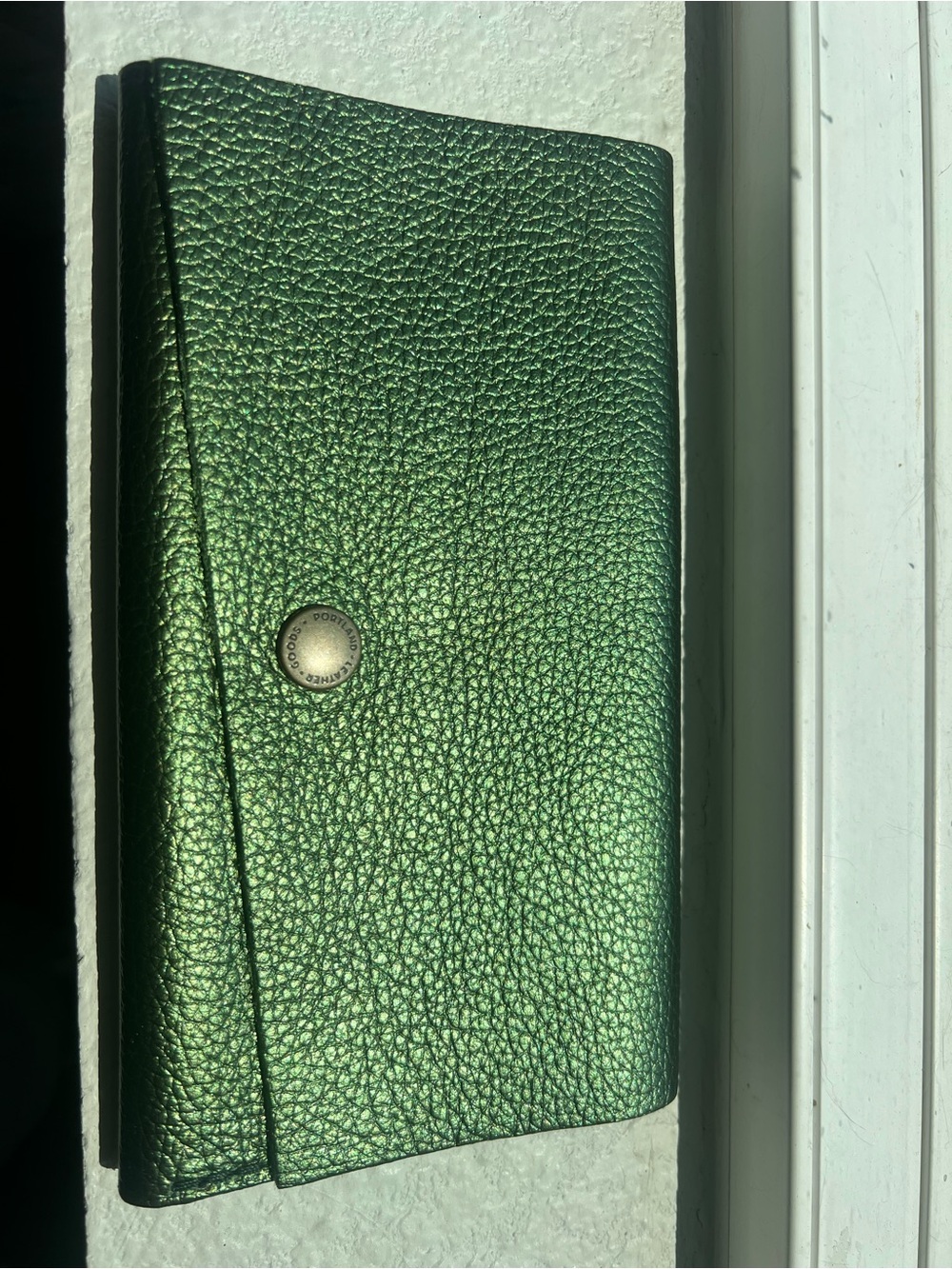 Portland Leather Goods | Leather Rancher Wallet | Metallic Green | EUC - Picture 8 of 8